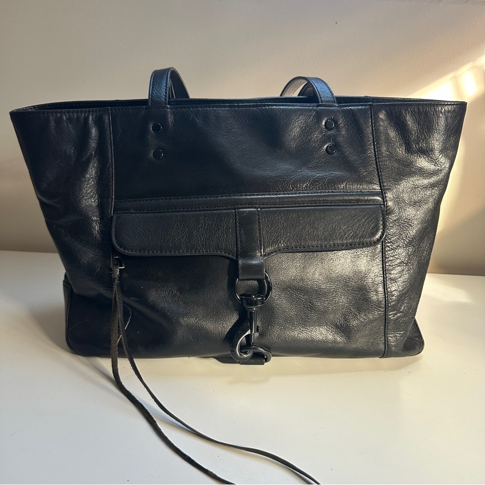 Rebecca Minkoff Black Leather M.A.B. Tote